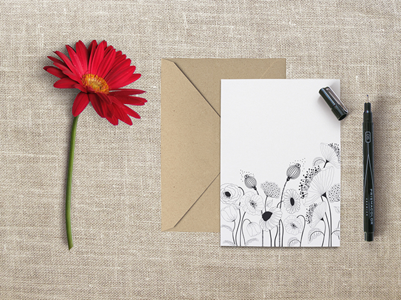 A2 card&envelope mockups